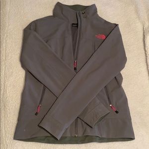 Women’s small north face hard shell zip up jacket